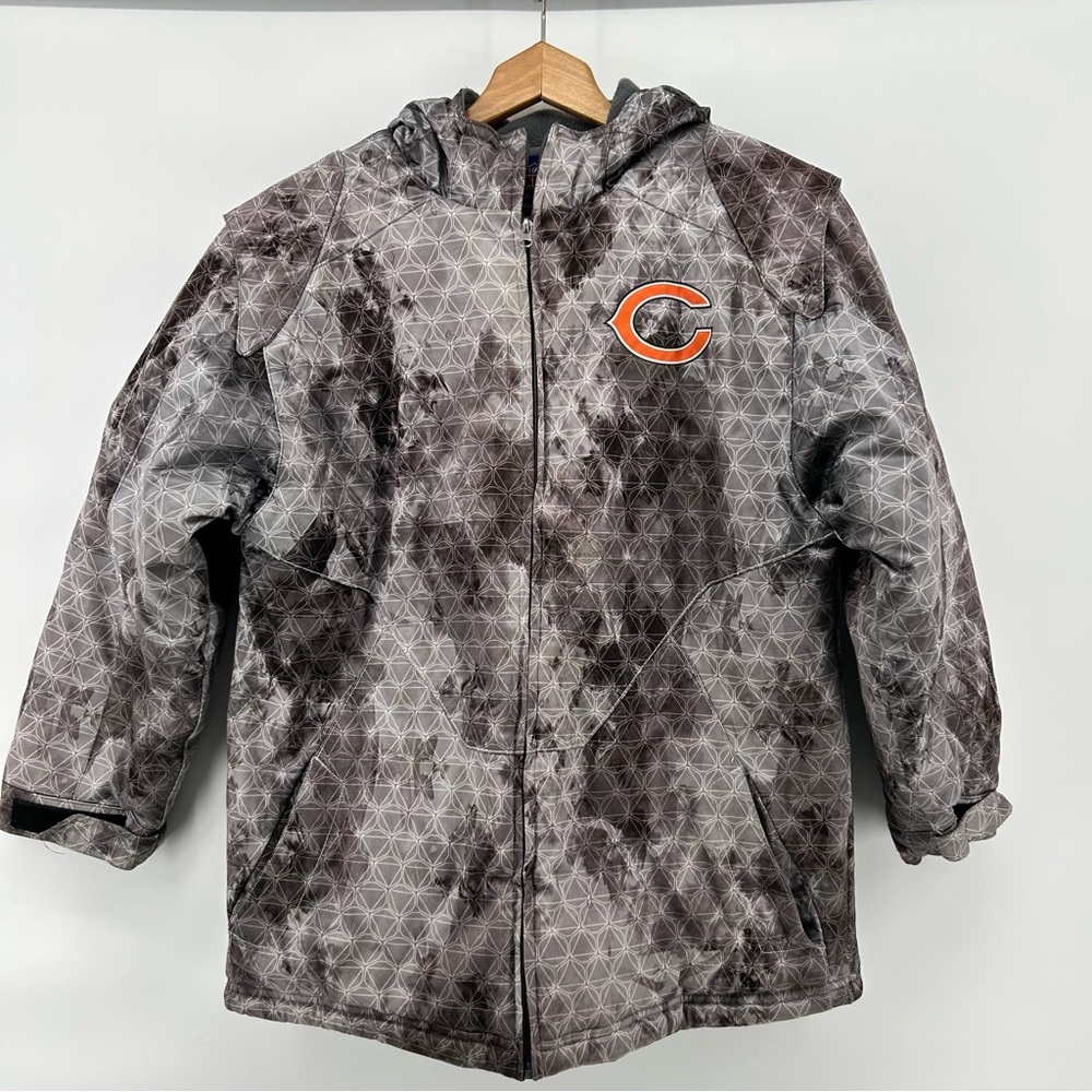 Chicago Bears‎ Reebok On Field Full Zip Hooded Women’s Sz M Camo Winter Jacket